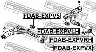 Spare Parts and Consumables - Сайлентблок рычага передний Ford Explorer 2.0-3.7 10> FEBEST FDABEXPVS