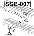 Авто тетиктер жана сарптоолору - Втулка стабилизатора переднего d17 Subaru Legasy 04> FEBEST SSB007