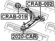 Spare Parts and Consumables - Сайлентблок рычага левого задний Chrysler Voyager IV all 04/01-05/04 FEBEST