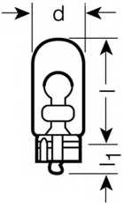 Spare Parts and Consumables - Лампа ORIGINAL LINE 1шт. (W5W) 12V 5W W2.1x9.5d качество ориг. з/ч (ОЕМ) OS