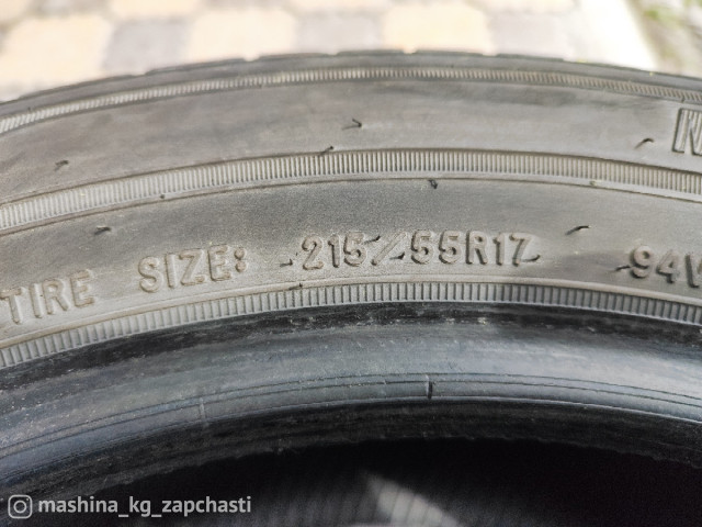 Tires - 215.55.17. 3 штук. состояние отличное
