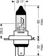 Spare Parts and Consumables - Автолампа_OSRAM_галоген_64193CBI-01B 60/55W12V OSRAM 64193CBI01B