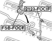 Spare Parts and Consumables - Тяга стабилизатора переднего алюм. Ford Focus 1.4-2.0/1.8TDi 98-04 FEBEST 2