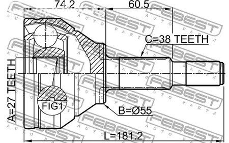 Запчасти и расходники - ШРУС наружный к-кт Ford Explorer 11-13 FEBEST 2110EXPAWD