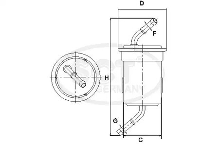 Spare Parts and Consumables - Фильтр топливный SCT ST6148