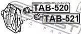 Запчасти и расходники - Сайлентблок опоры дифференциала Lexus GS 05-11 FEBEST TAB521