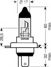 Spare Parts and Consumables - Автолампа_OSRAM_галоген_64193CBI-01B 60/55W12V OSRAM 64193CBI01B