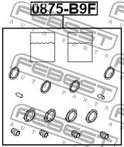 Запчасти и расходники - Рем.к-т диск.торм. Subaru Forester/Impreza/Legacy/Tribeca B9 03> d.43 FEBES