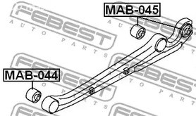 Spare Parts and Consumables - Сайлентблок заднего продольного рычага Mitsubishi Pajero K94W/K99W 96-06 FE