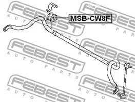 Запчасти и расходники - Втулка стабилизатора переднего d22 Mitsubishi ASX 07> FEBEST MSBCW8F