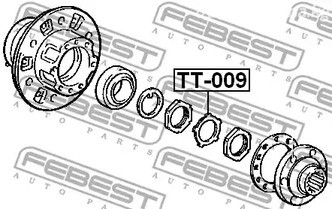 Запчасти и расходники - Кольцо стопорное Toyota Land Cruiser 100 FZJ10,HDJ100,HZJ105,UZJ100 98-07 F