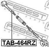 Spare Parts and Consumables - С/блок заднего поперечного рычага, RH Febest TAB464RZ