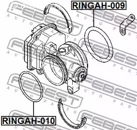 Запчасти и расходники - Прокладка дроссельной заслонки Renault Logan all 04> FEBEST RINGAH010