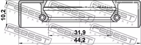 Авто тетиктер жана сарптоолору - Сальник полуоси передней Nissan Patrol 87-10 FEBEST 95GDS34441010X