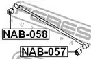 Запчасти и расходники - Febest_nab-058 сайленблок заднего поперечного рычага nab-058 febest nab058