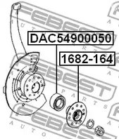 Spare Parts and Consumables - Подшипник ступицы MB X164/W164/W251/V251 06> FEBEST DAC54900050