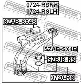 Spare Parts and Consumables - Опора шаровая переднего нижнего рычага Suzuki Swift Rs413/Rs415/Rs416 03-10