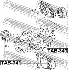 Spare Parts and Consumables - Сайлентблок дифференциала Toyota RAV4 04> FEBEST TAB341