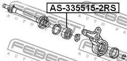 Spare Parts and Consumables - Подшипник приводного вала 33x55x15 Febest AS3355152RS