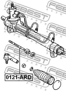 Авто тетиктер жана сарптоолору - Тяга рулевая Mazda CX-5 13> FEBEST 0122ARD