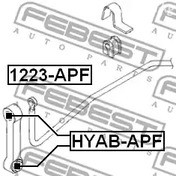 Запчасти и расходники - Тяга стабилизатора переднего Hyundai Atos all 01-03 FEBEST 1223APF