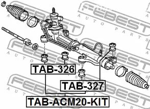 Запчасти и расходники - Сайлентблок рулевой рейки FEBEST TAB327