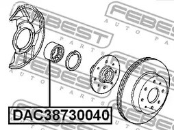 Spare Parts and Consumables - Подшипник ступ. пер. Honda Civic 1.3-1.6 EG3/EG4/EG5/EG8/EH9/EJ1 92> FEBEST