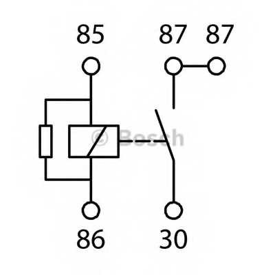 Запчасти и расходники - Реле 5-pin, 24V, 20A MB,MAN TGA BOSCH 0986AH0204