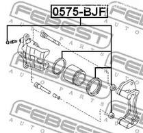 Запчасти и расходники - Ремкомплект суппорта тормозного переднего Mazda 323 BJ 98-04 FEBEST 0575BJF