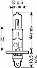 Запчасти и расходники - Лампа ORIGINAL LINE 1шт. (H1) 24V 70W P14.5s качество ориг. з/ч (ОЕМ) OSRAM