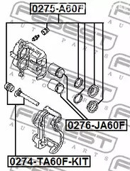 Spare Parts and Consumables - Рем. к-кт суппорта торм. переднего Infiniti QX56, Nissan Pathfinder 04-05 F