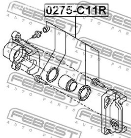 Spare Parts and Consumables - Р/к суппорта зад Febest 0275C11R