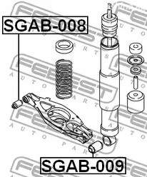 Spare Parts and Consumables - Сайлентблок зад. рычага MB W124/W201-W210 84-02 FEBEST SGAB008