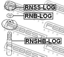 Spare Parts and Consumables - Опора амортизатора переднего Renault Logan, Dacia Logan 1.4/1.6 04> FEBEST