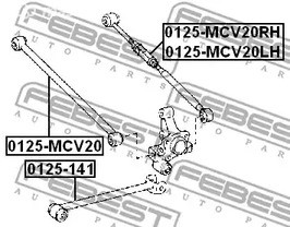 Spare Parts and Consumables - Рычаг задней подвески задний правый Toyota Camry SXV2#/MCV2# all 96-01 FEBE