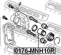 Spare Parts and Consumables - Поршень суппорта d43 Toyota Avensis Verso/Previa 90> FEBEST 0176MNH10R