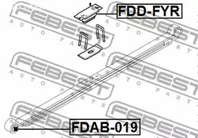 Авто тетиктер жана сарптоолору - Отбойник задней рессоры Ford Transit FY 00-06 FEBEST FDDFYR