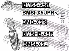 Spare Parts and Consumables - Проставка пружины нижняя BMW X5 E53 99-06 FEBEST BMSIX5L