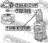 Spare Parts and Consumables - Отбойник амортизатора переднего Toyota Corolla 95-01/Tercel EL53 95-99 FEBE