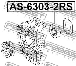 Spare Parts and Consumables - Подшипник генератора Hyundai Accent 06> FEBEST AS63032RS