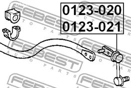 Spare Parts and Consumables - Тяга стабилизатора переднего правая Lexus GS 300/400/430 <95 FEBEST 0123020