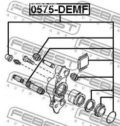 Авто тетиктер жана сарптоолору - Р/к диск.торм. Mazda FEBEST 0575DEMF