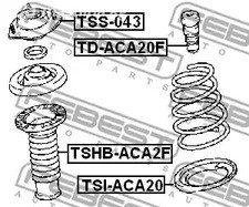 Spare Parts and Consumables - Отбойник переднего амортизатора toyota rav4 aca2# 2000-2005 febest tdaca20f