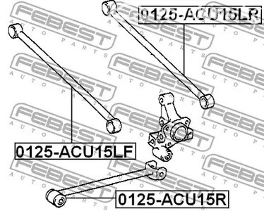 Spare Parts and Consumables - Рычаг задний поперечный задний RH+LH Febest 0125ACU15LR