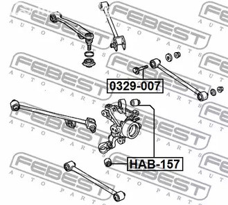 Spare Parts and Consumables - Болт с эксцентриком Honda Accord/Avancier/Torneo 98> FEBEST 0329007