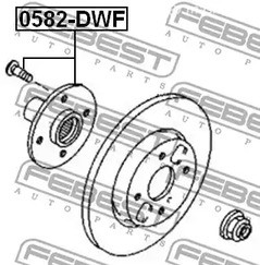 Запчасти и расходники - Подшипник перед.ступицы Mazda Bongo/Demio 97-03 FEBEST 0582DWF