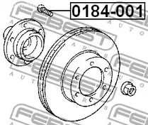 Запчасти и расходники - Шпилька колесная Lexus RX330/350 GSU30 06-08 FEBEST 0184001