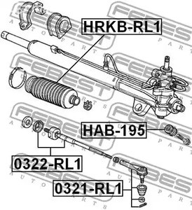 Запчасти и расходники - Тяга рулевая Honda Odissey 2WD 02> FEBEST 0322RL1