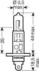 Spare Parts and Consumables - 64150 Лампа галогенная H1 55W 12V P14.5s ORIGINAL LINE Osram 64150