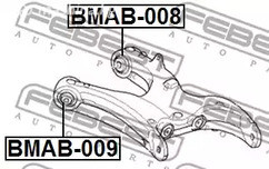 Spare Parts and Consumables - С/блок заднего нижнего рычага Febest BMAB008